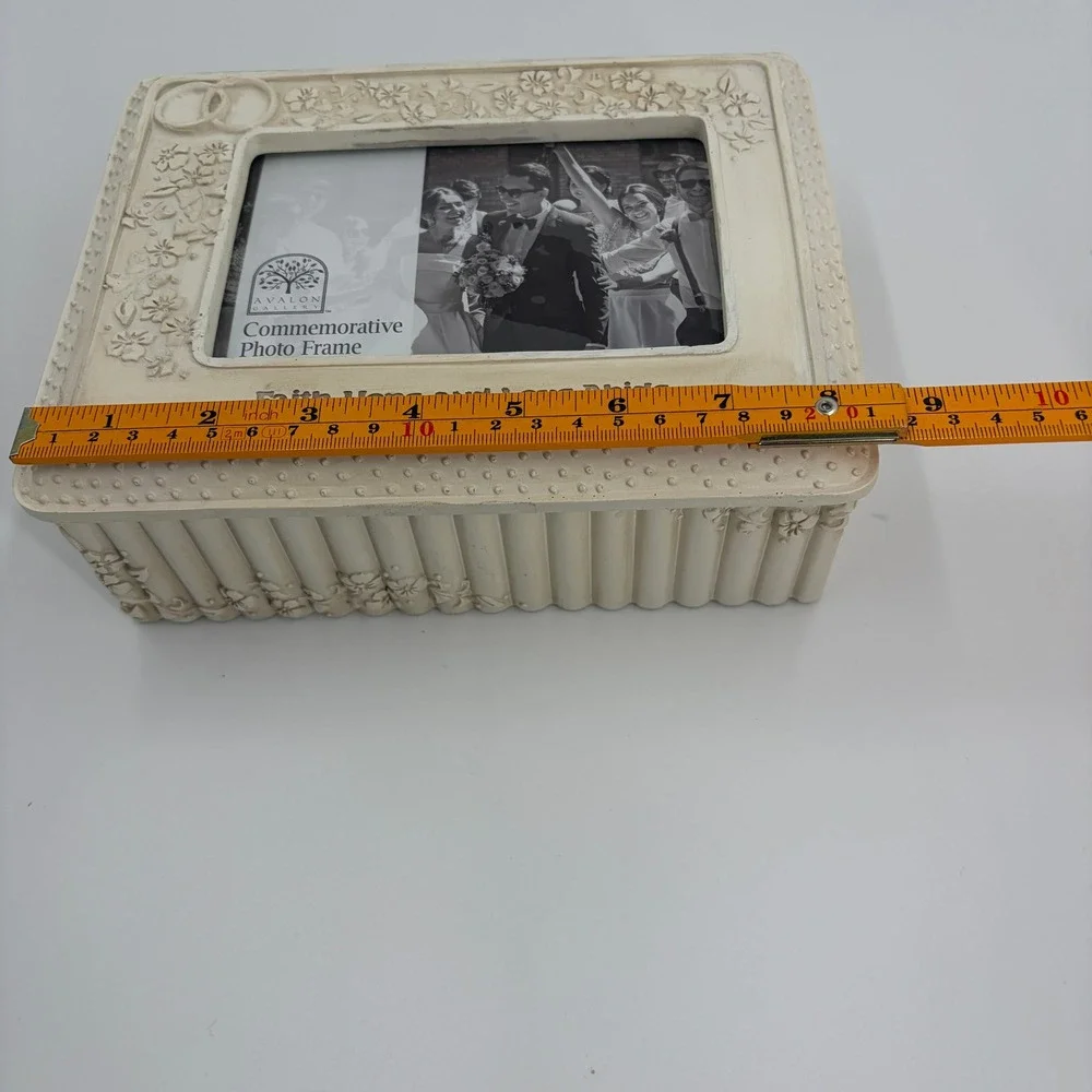 Faith Hope Love Abide‎ 6x4 Photo Frame Keepsake Box Wedding Gift Decor